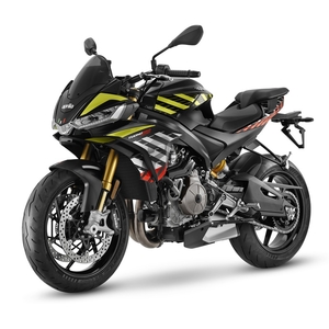 Aprilia tuono 660 factory shakedown yellow 3 4 ant sx